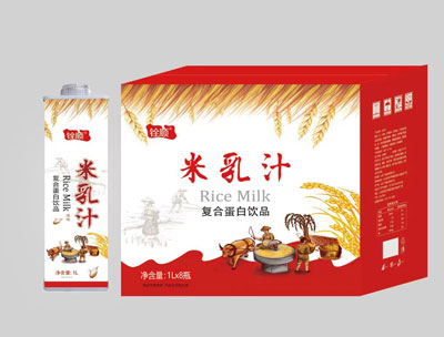 铨顺米乳汁复合蛋白饮品1L×8瓶